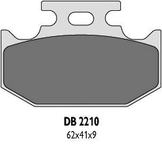 DELTA BRAKING KLOCKI HAMULCOWE KH152, KH152/2 - ZASTĘPUJĄ DB2210MX-D ORAZ DB2210QD-D (1)