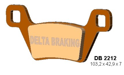 DELTA BRAKING KLOCKI HAMULCOWE KH600 KYMCO MXU - ZASTĘPUJĄ DB2212MX-D ORAZ DB2212QD-D (1)