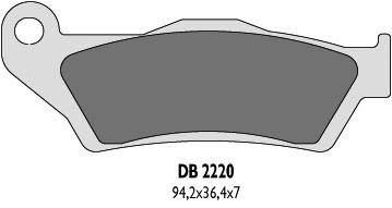 DELTA BRAKING KLOCKI HAMULCOWE KH181 PRZÓD BREMBO - ZASTĘPUJĄ DB2220MX-N ORAZ DB2220QD-N (1)
