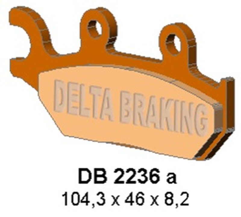 DELTA BRAKING KLOCKI HAMULCOWE KH645 CAN AM MAVERIC 1000 PRAWY - ZASTĘPUJĄ DB2236MX-D ORAZ DB2236QD-D (1)