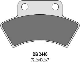 DELTA BRAKING KLOCKI HAMULCOWE KH232 QUADZILLA, POLARIS TYŁ - ZASTĘPUJĄ DB2440MX-D ORAZ DB2440QD-D (1)