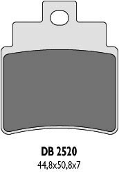 DELTA BRAKING KLOCKI HAMULCOWE KH355 KYMCO 250/300, SYM - ZASTĘPUJĄ DB2520QD-D (1)