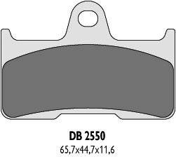 DELTA BRAKING KLOCKI HAMULCOWE KH344 YAMAHA YFM 660 02-08 TYŁ - ZASTĘPUJĄ DB2550MX-D ORAZ DB2550QD-D (1)