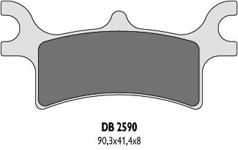 DELTA BRAKING KLOCKI HAMULCOWE KH314 POLARIS TYŁ - ZASTĘPUJĄ DB2590MX-D ORAZ DB2590QD-D (1)