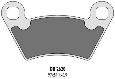 DELTA BRAKING KLOCKI HAMULCOWE KH354 POLARIS - ZASTĘPUJĄ DB2620MX-D ORAZ DB2620QD-D (1)