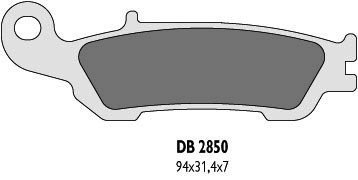 DELTA BRAKING KLOCKI HAMULCOWE KH450 PRZÓD YAMAHA YZ/YZF 08-16 - ZASTĘPUJĄ DB2850MX-D ORAZ DB2850QD-D (1)