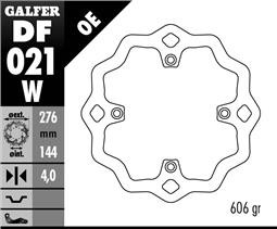 GALFER TARCZA HAMULCOWA PRZÓD HONDA XRV 750 '90-02 WAVE (276X4) (NG207) (1)