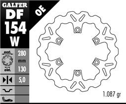 GALFER TARCZA HAMULCOWA PRZÓD KAWASAKI ER 5, GPZ 750/900 WAVE (1)