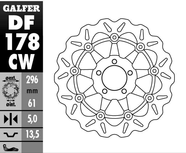 GALFER TARCZA HAMULCOWA KAWASAKI ZX6R (98-99) (1)