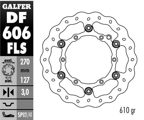 GALFER TARCZA HAMULCOWA PŁYWAJĄCA 270MM KTM WSZYSTKIE MODELE, HUSABERG (NG140) (1)