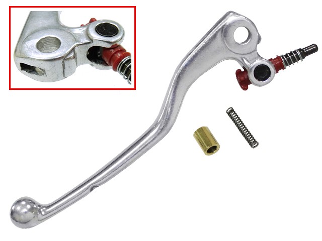 PSYCHIC DŹWIGNIA SPRZĘGŁA KTM SX/EXC '04-'07 SWM 300 /500 ZE SPRĘŻYNKĄ I ŚRUBĄ REGULACYJNĄ (DŁUGA) (DSKT03SND)(DŁUGOŚĆ 153 MM) (1)