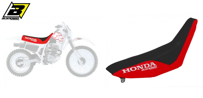 BLACKBIRD POKROWIEC / POSZYCIE NA SIEDZENIE HONDA XR 250/350 '88-'95, KOLOR CZERWONY+CZARNY, NAPIS HONDA