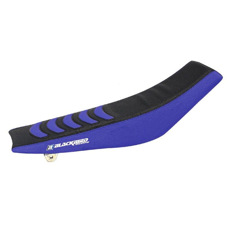 BLACKBIRD POKROWIEC / POSZYCIE NA SIEDZENIE YAMAHA YZ 250F '14-'18, YZ 450F '14-'19, WR 250F '15-'19, WR 450F '16-'18 DOUBLE GRIP 3 KOLOR NIEBIESKI CZARNY