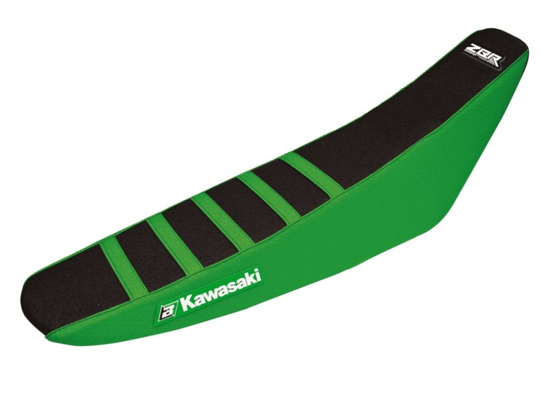 BLACKBIRD WYPRZEDAŻ POKROWIEC / POSZYCIE NA SIEDZENIE KAWASAKI KXF 250 '09-'12, 450 '09-'11 ZEBRA KOLOR CZARNY ZIELONY
