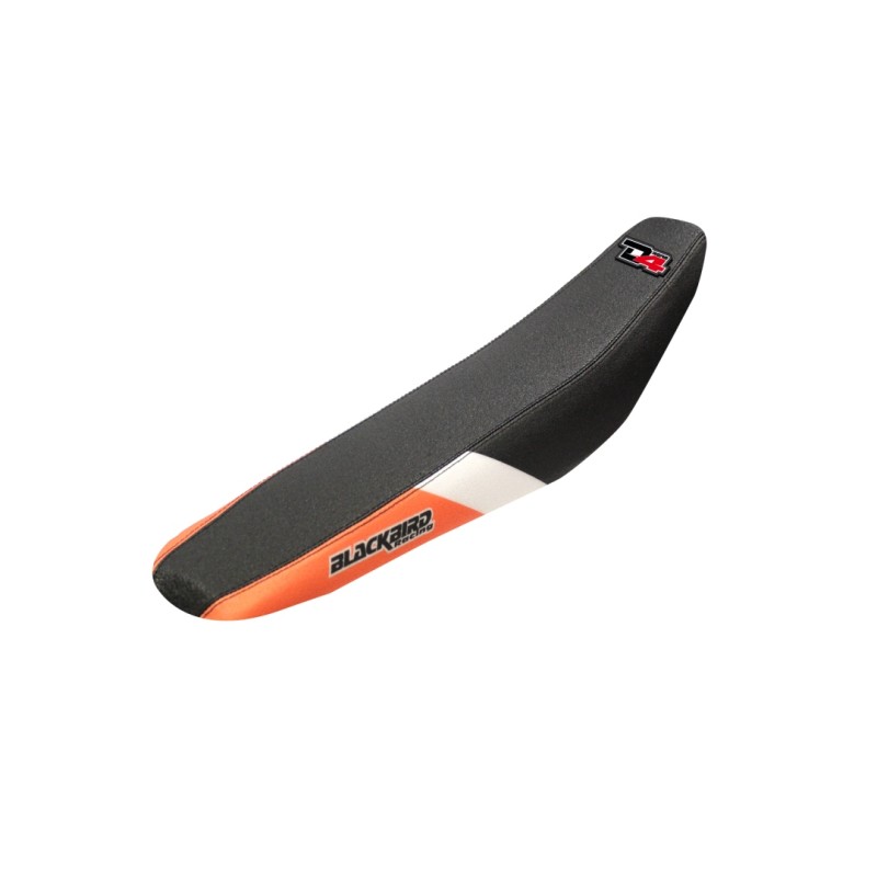 BLACKBIRD POKROWIEC / POSZYCIE NA SIEDZENIE KTM SX/SXF '19-'22, EXC '20-'23 DREAM 4 KOLOR CZARNY POMARAŃCZOWY BIAŁY