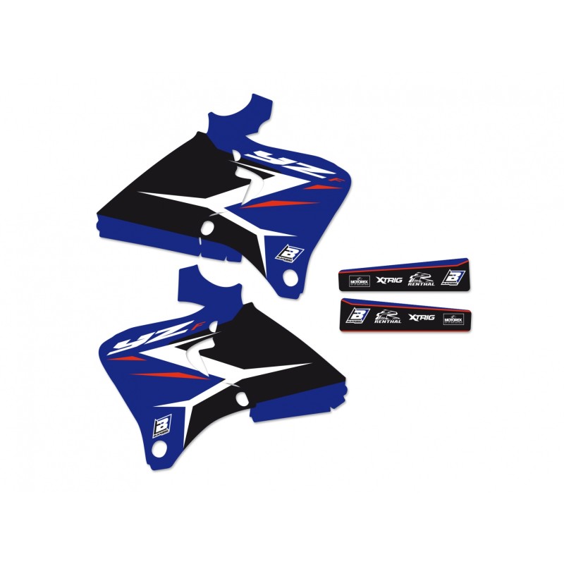 BLACKBIRD WYPRZEDAŻ KOMPLET NAKLEJEK (OKLEIN) YAMAHA YZ 250/400/426F '98-'02 DREAM 4 KOLOR NIEBIESKI CZARNY (1)