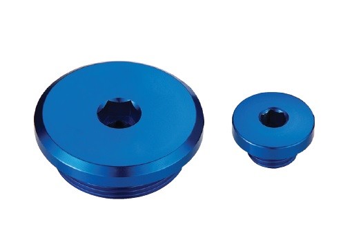 ACCEL KORKI INSPEKCYJNE SILNIKA YAMAHA YZF 450 '10-'22, YZF 250 '10-'23, WR250F '15-'22, WR450F '16-'22 KOLOR NIEBIESKI (1)