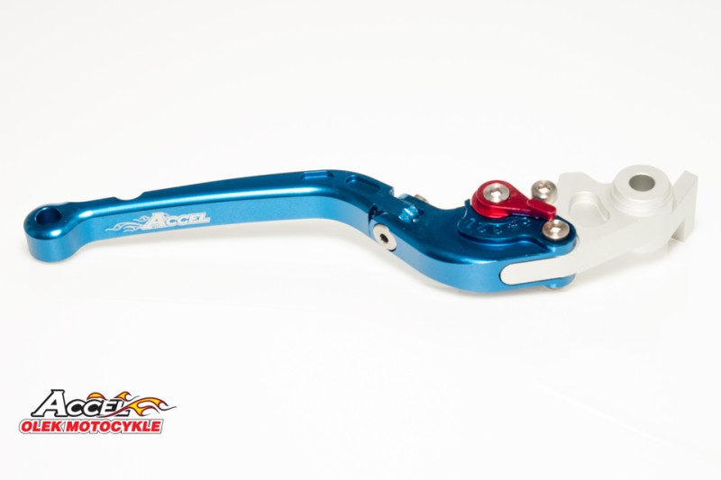 ACCEL DŹWIGNIA (KLAMKA NIEŁAMKA) HAMULCA YAMAHA R6 '05-13,YZF R1 '04-13, MT01 '04-09 KOLOR NIEBIESKI (DHY10SA) (AFBL-09-4BL) - PROMOCJA (1)