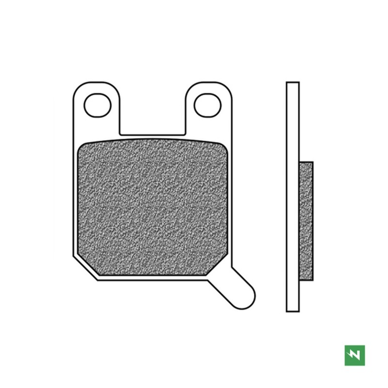 NEWFREN KLOCKI HAMULCOWE TYŁ KH108 APRILIA RS4 125 '11-'16, KTM SX 60/65 '98-'00, SUZUKI AY 50 KATANA '97-'06, YAMAHA TZR 50 '03-'12 WYPRZEDAŻ (1)
