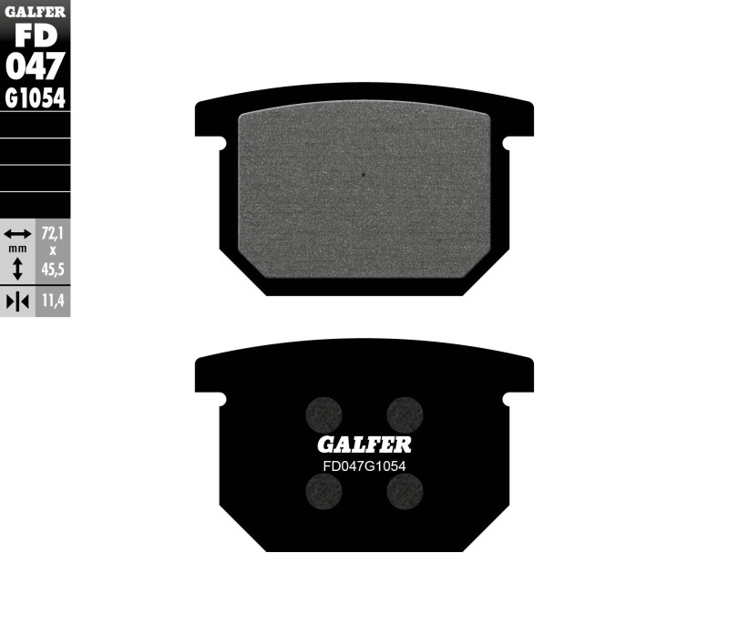 GALFER KLOCKI HAMULCOWE KH065 PÓŁMETALICZNE (1)