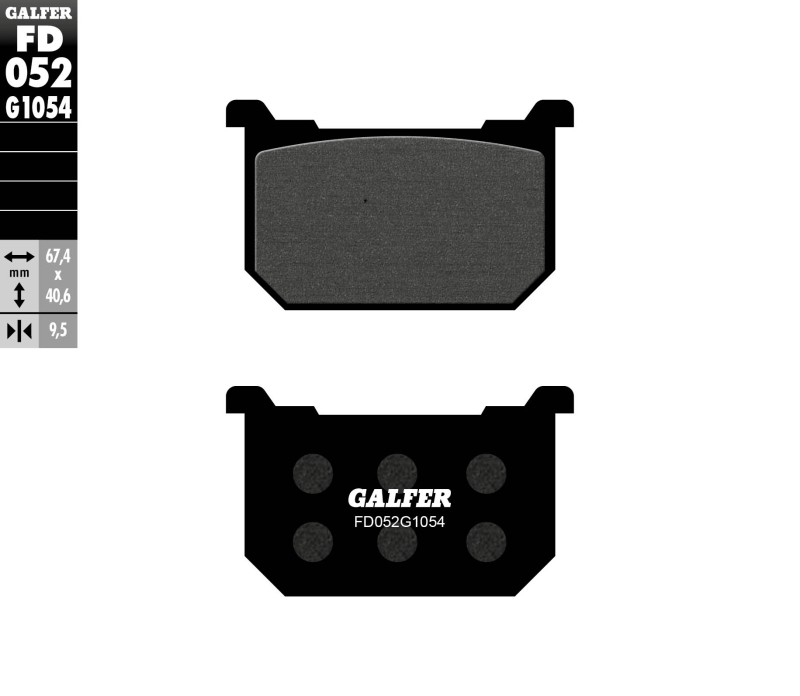 GALFER KLOCKI HAMULCOWE KH068 PÓŁMETALICZNE (1)