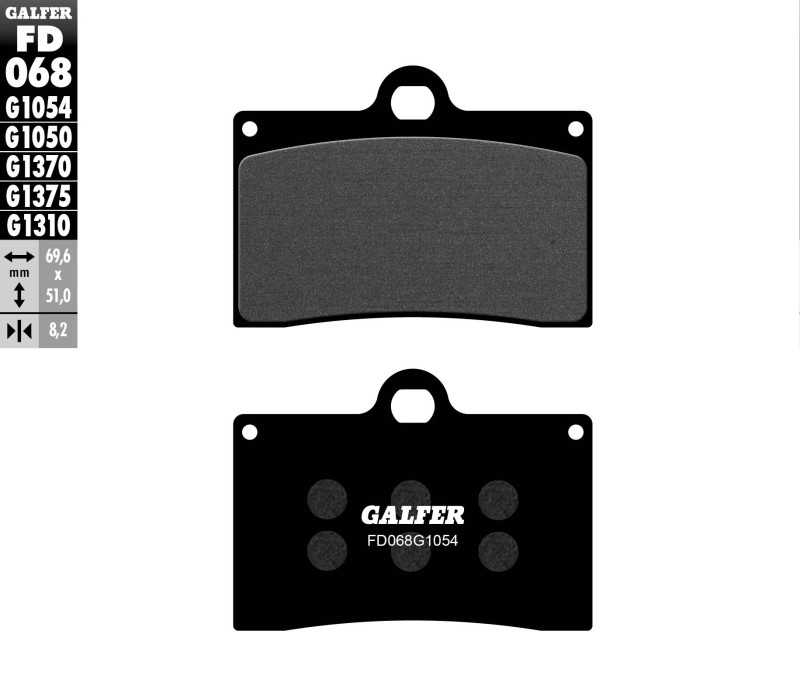 GALFER KLOCKI HAMULCOWE KH095 PÓŁMETALICZNE (1)