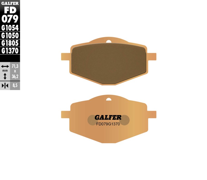 GALFER KLOCKI HAMULCOWE KH101 SPIEK METALICZNY (ZŁOTE) STREET (1)