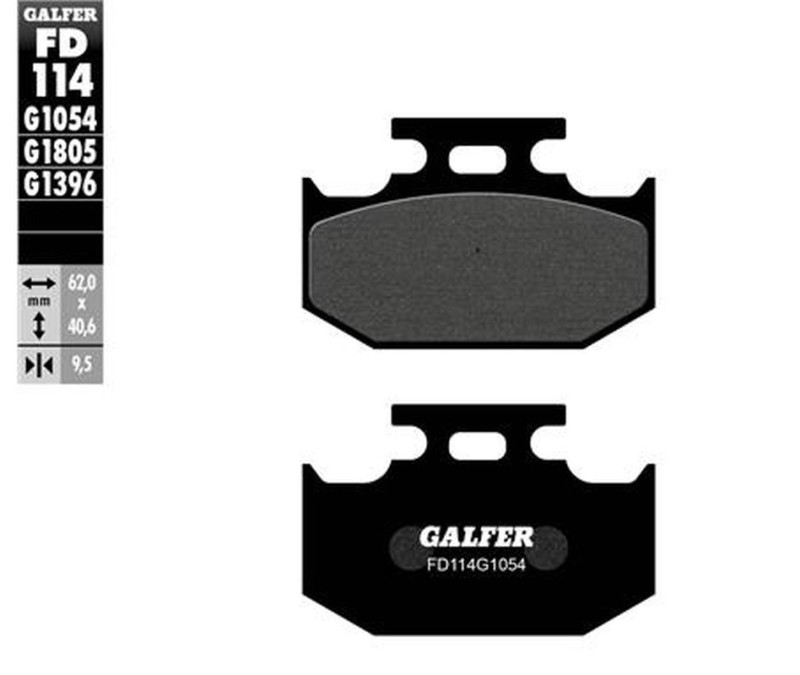 GALFER KLOCKI HAMULCOWE KH152 PÓŁMETALICZNE (OFERTA SPECJALNA) WYPRZEDAŻ (1)