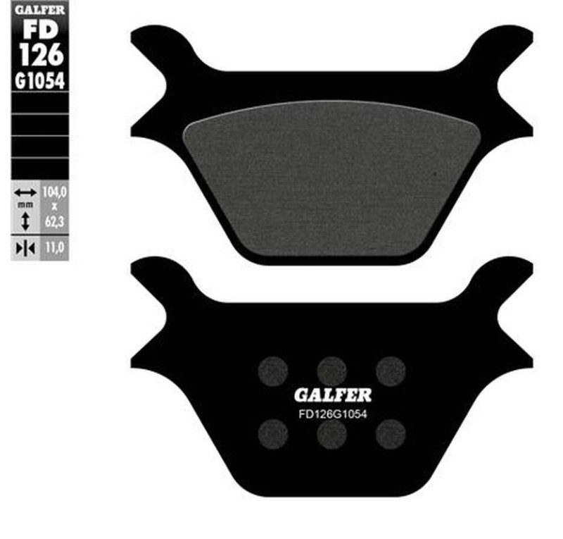 GALFER KLOCKI HAMULCOWE KH200 PÓŁMETALICZNE HARLEY DAVIDSON (OFERTA SPECJALNA) WYPRZEDAŻ (1)