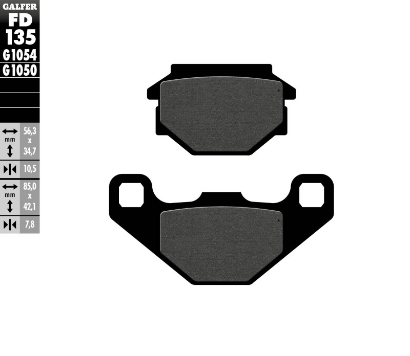GALFER KLOCKI HAMULCOWE KH173 PÓŁMETALICZNE (1)