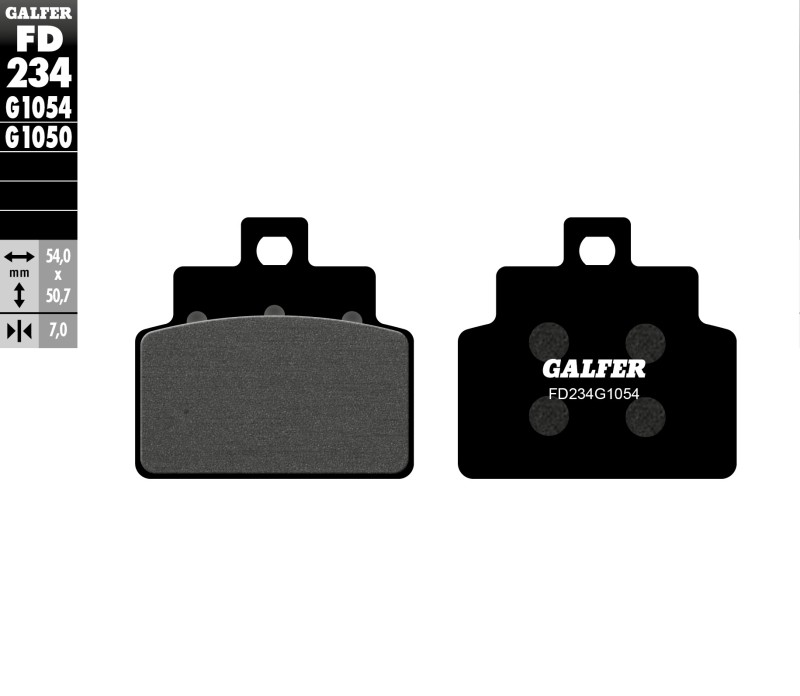 GALFER KLOCKI HAMULCOWE KH301 PÓŁMETALICZNE SKUTERY APRILIA (1)