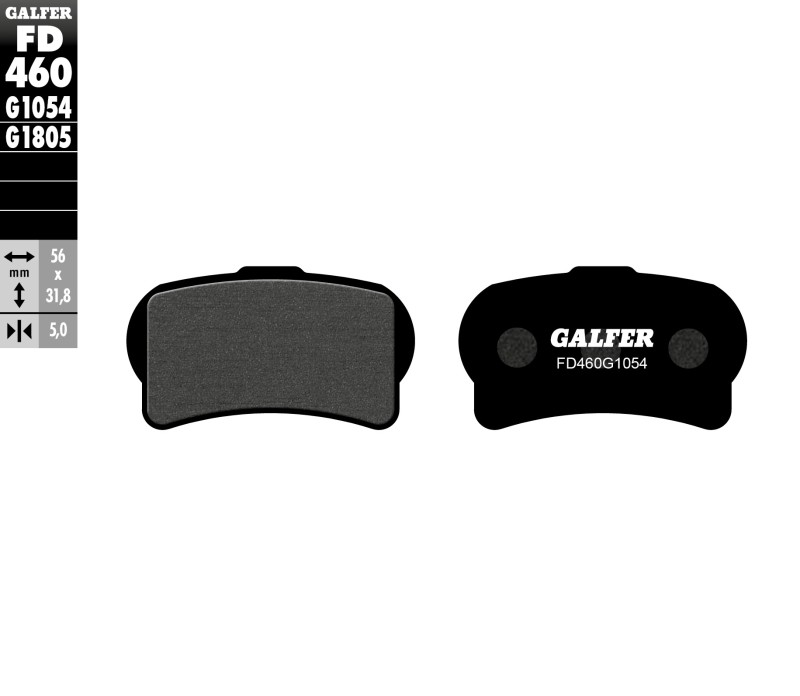 GALFER KLOCKI HAMULCOWE KH644 PÓŁMETALICZNE TRIAL (1)