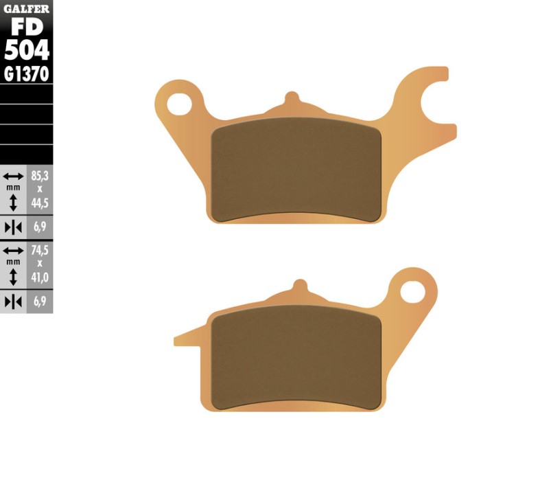 GALFER KLOCKI HAMULCOWE KH691 SPIEK METALICZNY (ZŁOTE) STREET (1)