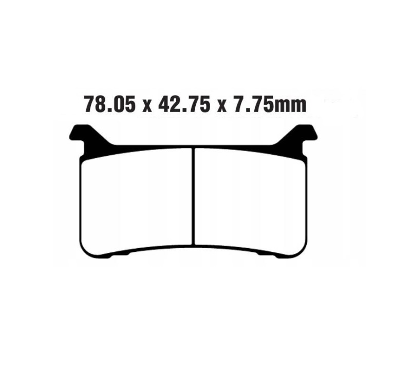 GALFER KLOCKI HAMULCOWE KH700 SPIEK METALICZNE (ZŁOTE) SPORT PRZÓD (1)