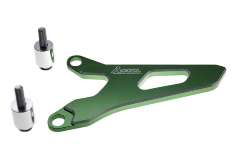 ACCEL OSŁONA ZĘBATKI PRZEDNIEJ YAMAHA YZF 250/450 '14-20, 250/450X '16-19, WRF 250/450 '16-19, KAWASAKI KXF 250 '04-'16, SUZUKI RMZ 250 '04-'06 KOLOR ZIELONY