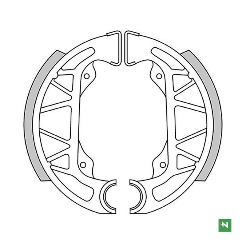 NEWFREN WYPRZEDAŻ SZCZĘKI HAMULCOWE GILERA TYPHON 50 96> ,PIAGGIO NRG 50 SFERA 50 96> (100X20MM) (1)