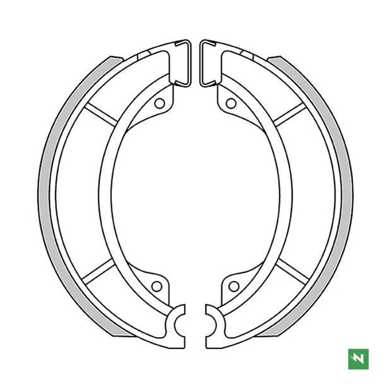 NEWFREN WYPRZEDAŻ SZCZĘKI HAMULCOWE YAMAHA SR 250 87-04 (150X25MM) (1)