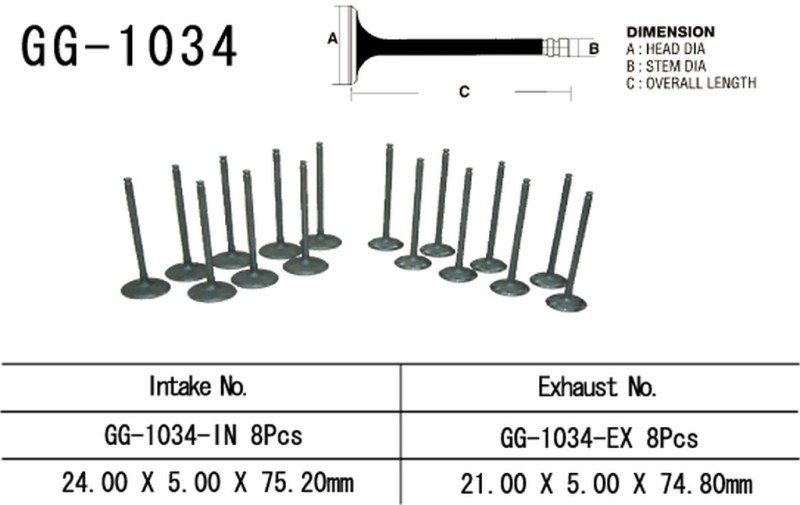 VESRAH ZAWÓR WYDECHOWY HONDA CBR 600F '87-90' (OEM: 14721-MN4-0010) (1SZT.) (MADE IN JAPAN) (1)