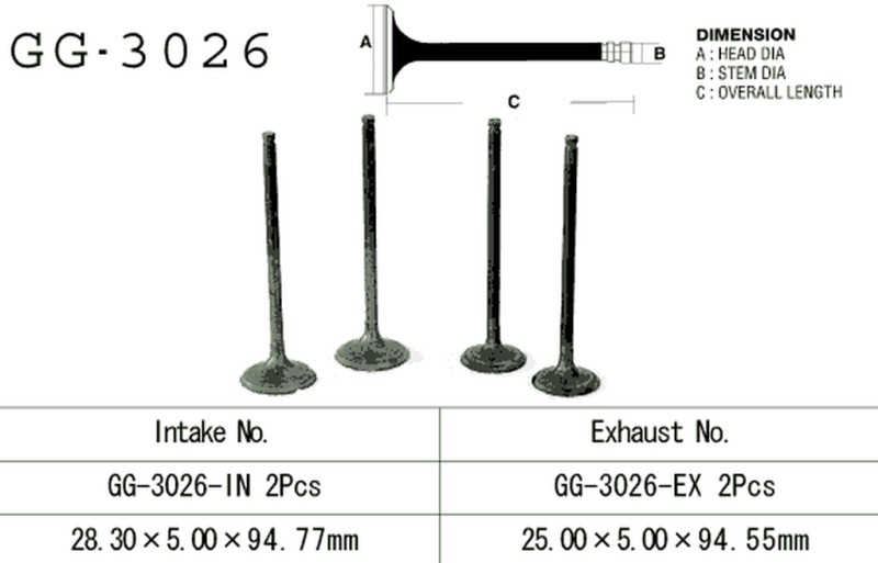 VESRAH ZAWÓR WYDECHOWY SUZUKI DR 250 S/SE '90-95' (OEM: 12912-15D01) (1SZT.) (MADE IN JAPAN) (1)