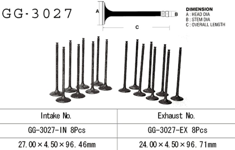 VESRAH ZAWÓR WYDECHOWY SUZUKI GSXR 750W '93-95' (OEM: 12912-17E00,12912-17E00) (1SZT.) (MADE IN JAPAN) (1)