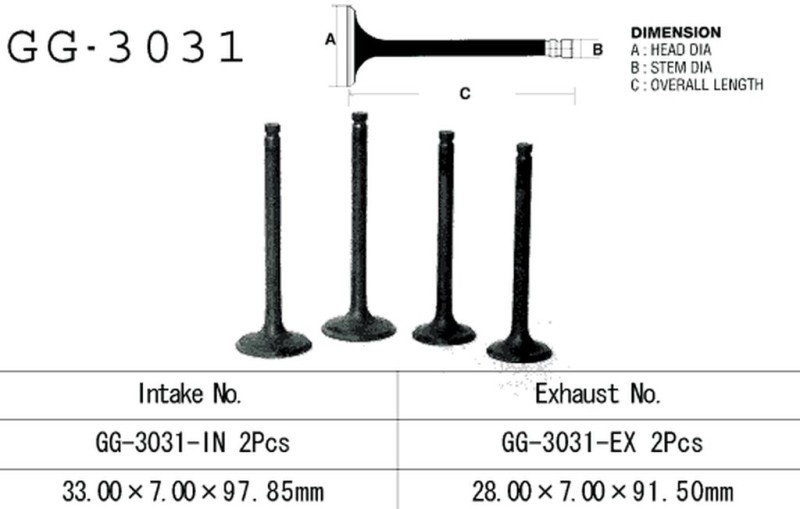 VESRAH ZAWÓR WYDECHOWY SUZUKI LS 650 '86-'09 (OEM: 12912-24B01) (1SZT.) (MADE IN JAPAN) (1)