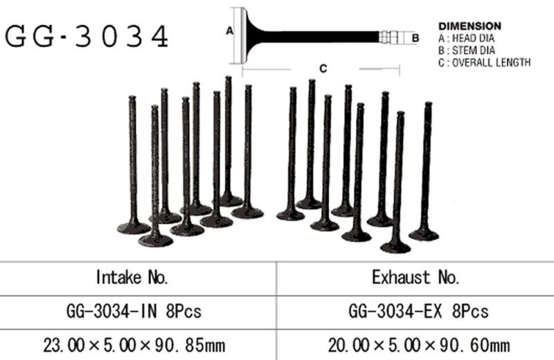 VESRAH ZAWÓR WYDECHOWY SUZUKI GSX 600F '92-97' (OEM: 12912-19E00) (1SZT.) (MADE IN JAPAN) (1)