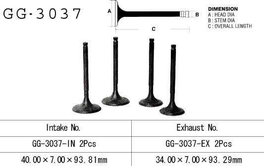 VESRAH ZAWÓR WYDECHOWY SUZUKI DR 750/800 '88-'93 (OEM: 12912-44B00) (1SZT.) (MADE IN JAPAN) (1)