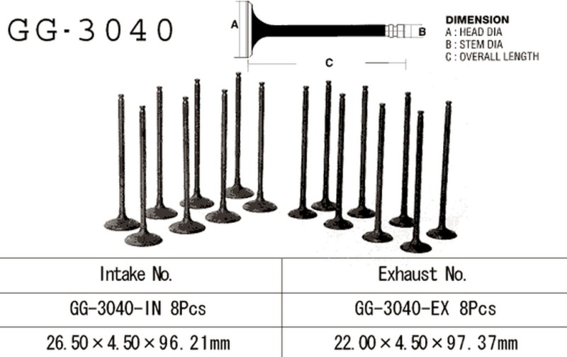 VESRAH ZAWÓR WYDECHOWY SUZUKI GSXR 600 SRAD '97-00' (OEM: 12912-34E00) (1SZT.) (MADE IN JAPAN) (1)