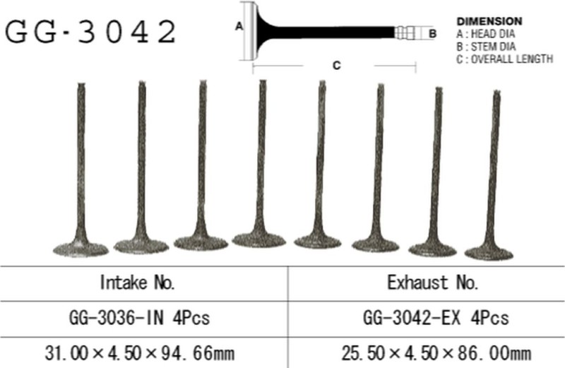 VESRAH ZAWÓR WYDECHOWY SUZUKI DL 650/SV 650 '99-'17 (OEM: 12912-20F00) (1SZT.) (MADE IN JAPAN) (1)