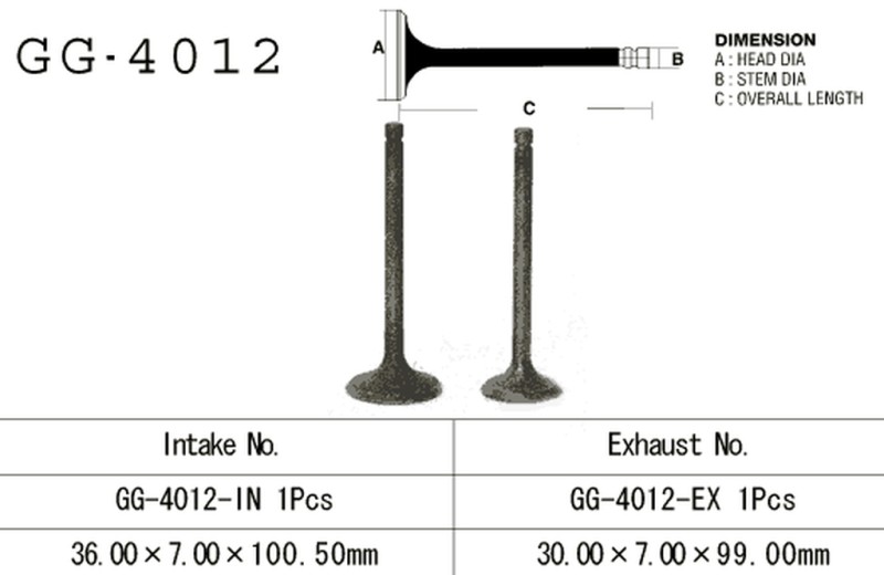 VESRAH ZAWÓR SSĄCY KAWASAKI KL 250 78-79, KZ 200 '78-79' (OEM: 12004-018) (1SZT.) (MADE IN JAPAN) (1)