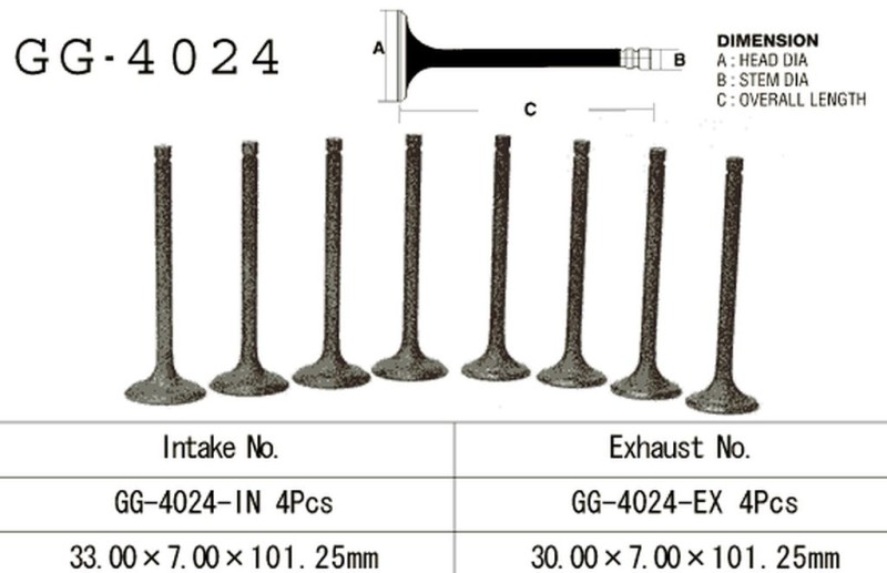 VESRAH ZAWÓR WYDECHOWY KAWASAKI VN 1500/1600 '87-'08 (OEM: 12005-1090,12005-1268) (1SZT.) (MADE IN JAPAN) (1)