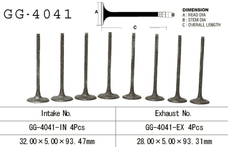 VESRAH ZAWÓR WYDECHOWY KAWASAKI VN 800/900 '96-'15 (OEM: 12005-1225) (1SZT.) (MADE IN JAPAN) (1)