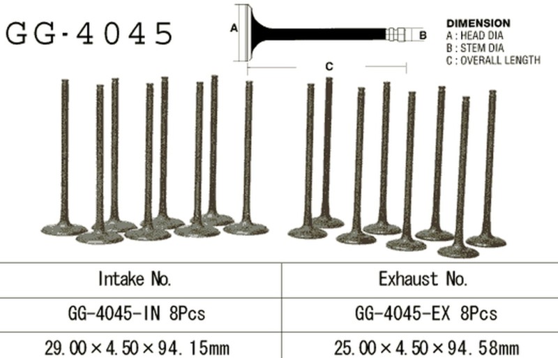 VESRAH ZAWÓR SSĄCY KAWASAKI ZX 7R '96-03' (OEM: 12004-1124) (1SZT.) (MADE IN JAPAN) (1)