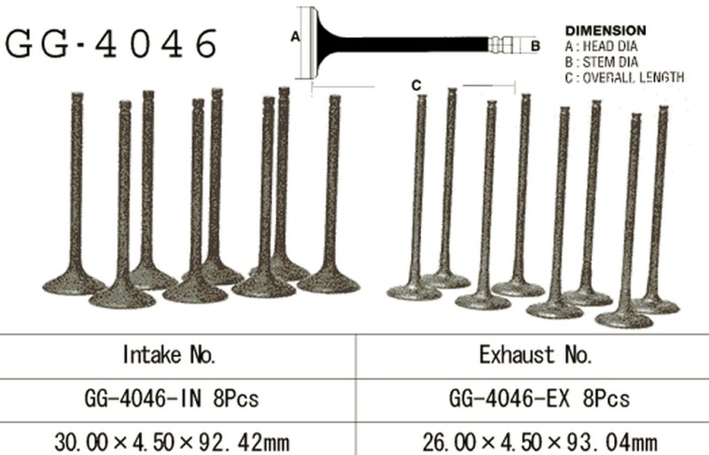 VESRAH ZAWÓR SSĄCY KAWASAKI ZX9R '98-03, Z 1000A '03-05' (OEM: 12004-1132) (1SZT.) (MADE IN JAPAN) (1)